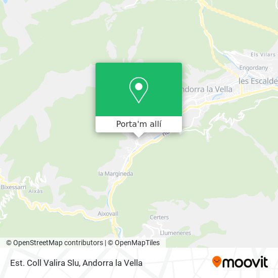 mapa Est. Coll Valira Slu