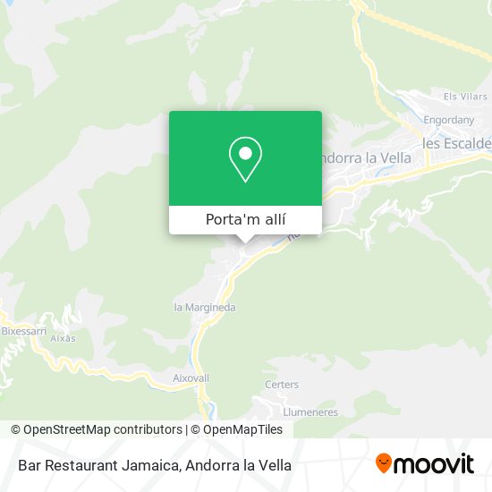 mapa Bar Restaurant Jamaica