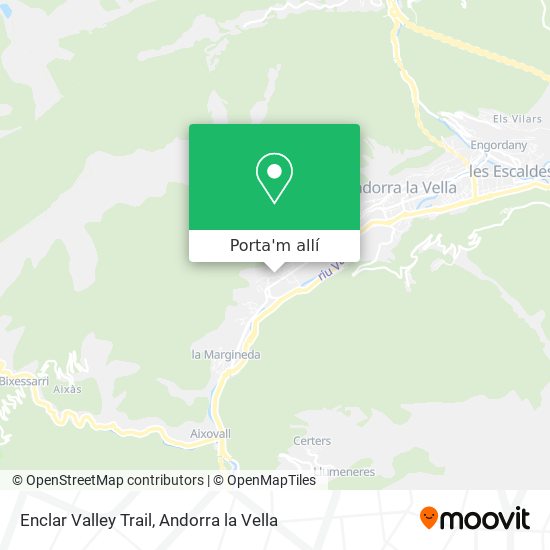mapa Enclar Valley Trail