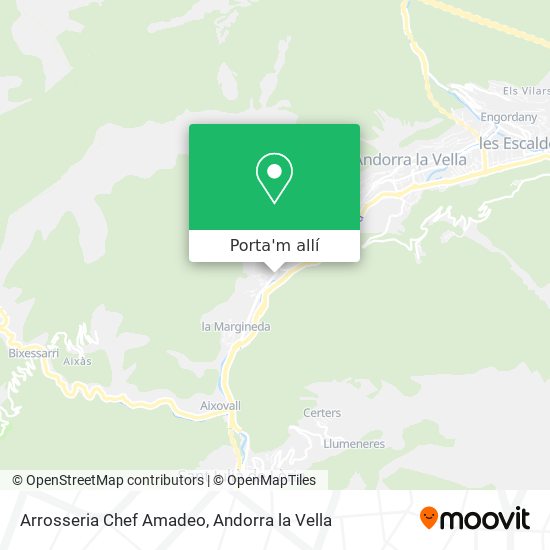 mapa Arrosseria Chef Amadeo