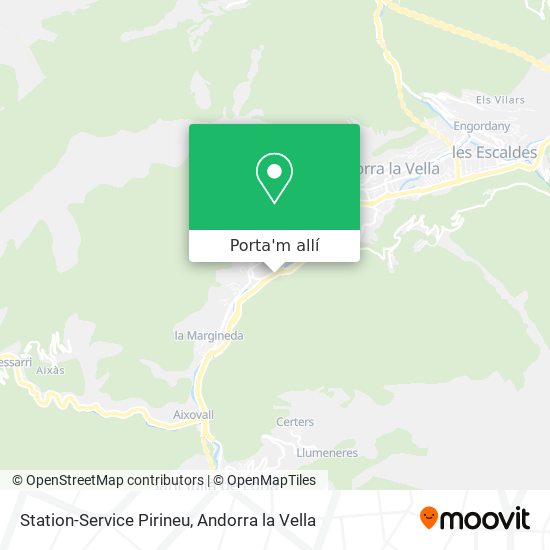 mapa Station-Service Pirineu