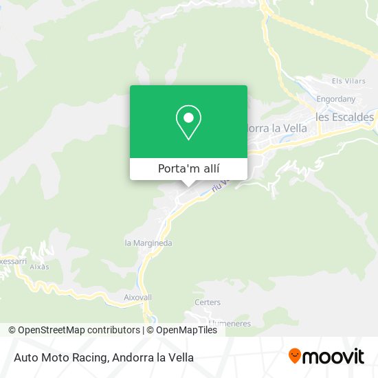 mapa Auto Moto Racing