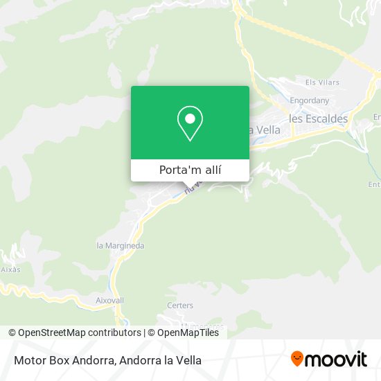 mapa Motor Box Andorra