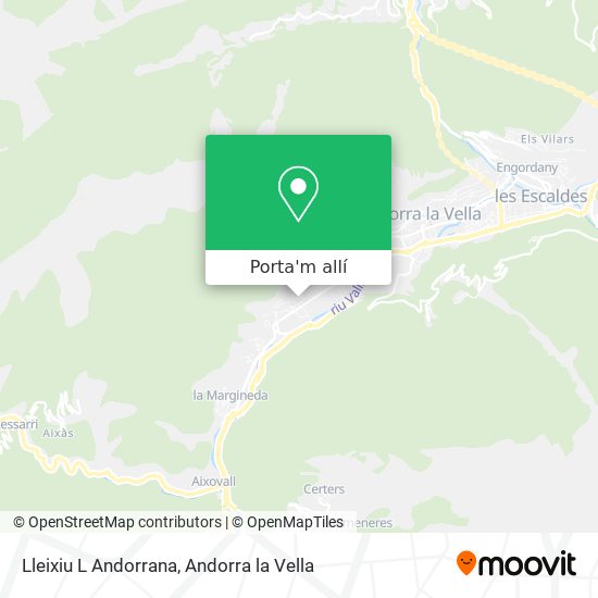 mapa Lleixiu L Andorrana