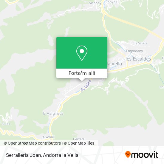 mapa Serralleria Joan