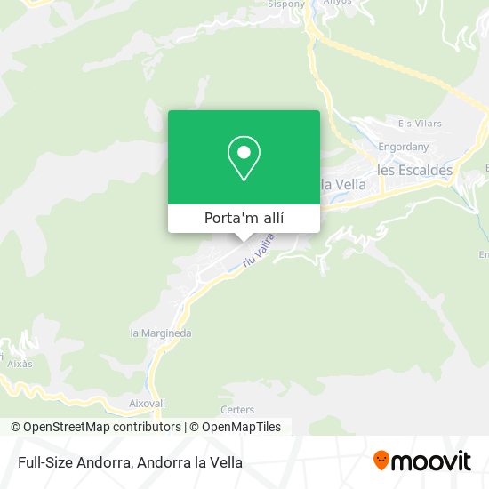 mapa Full-Size Andorra