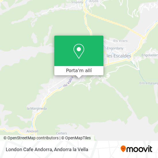 mapa London Cafe Andorra