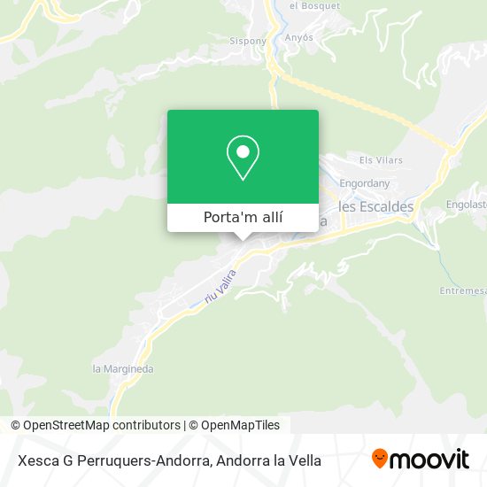 mapa Xesca G Perruquers-Andorra