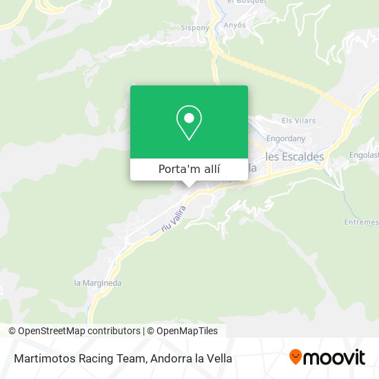 mapa Martimotos Racing Team