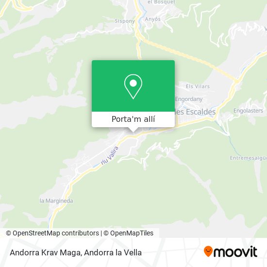 mapa Andorra Krav Maga