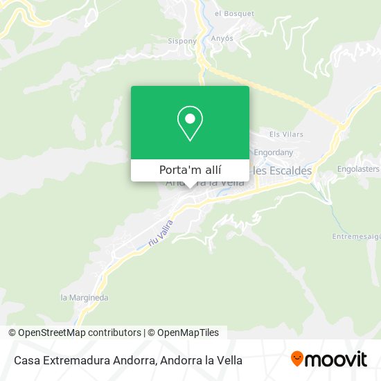 mapa Casa Extremadura Andorra