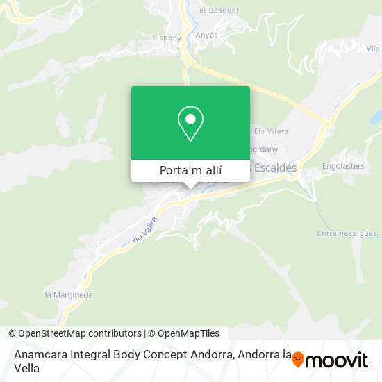 mapa Anamcara Integral Body Concept Andorra