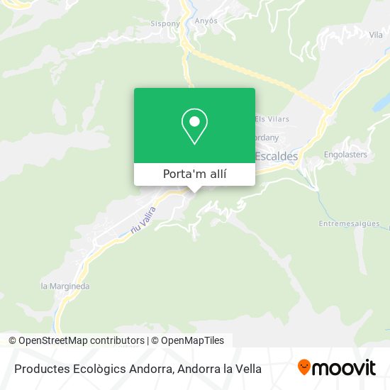 mapa Productes Ecològics Andorra