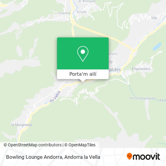mapa Bowling Lounge Andorra
