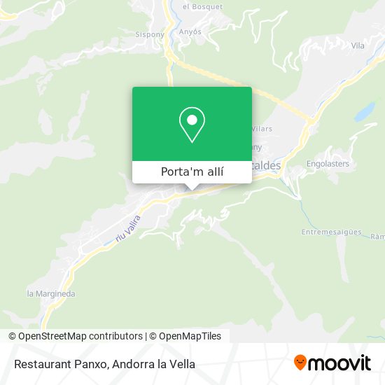 mapa Restaurant Panxo