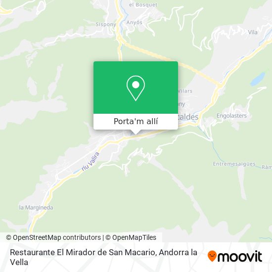 mapa Restaurante El Mirador de San Macario