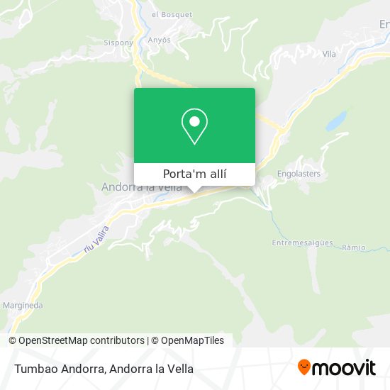 mapa Tumbao Andorra