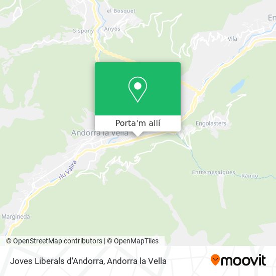 mapa Joves Liberals d'Andorra