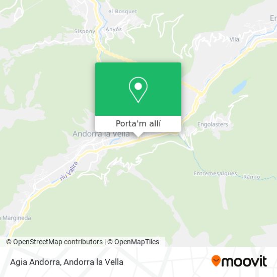 mapa Agia Andorra