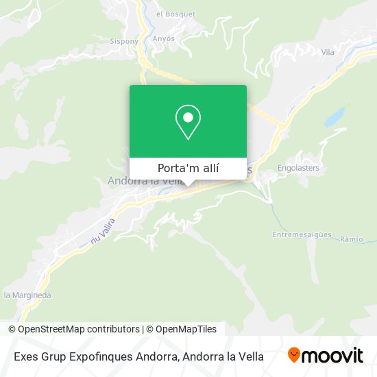 mapa Exes Grup Expofinques Andorra