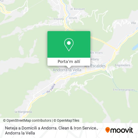 mapa Neteja a Domicili a Andorra. Clean & Iron Service.