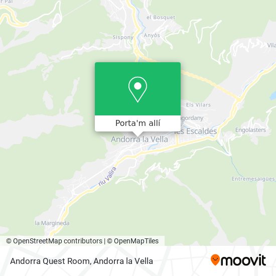 mapa Andorra Quest Room