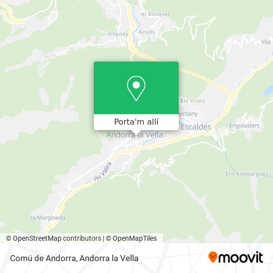 mapa Comú de Andorra