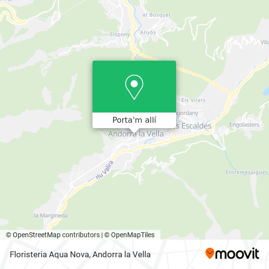 mapa Floristeria Aqua Nova