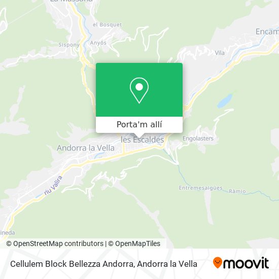 mapa Cellulem Block Bellezza Andorra