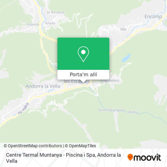 mapa Centre Termal Muntanya - Piscina i Spa