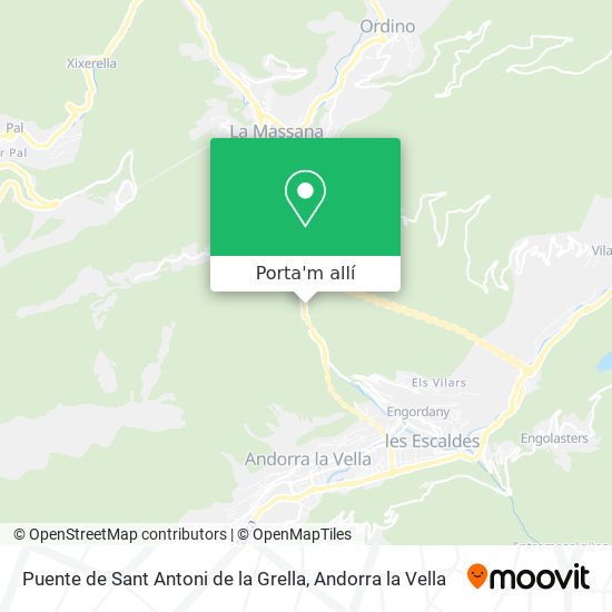 mapa Puente de Sant Antoni de la Grella