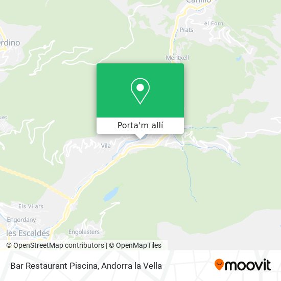 mapa Bar Restaurant Piscina