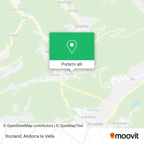 mapa Xocland