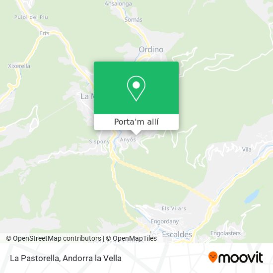 mapa La Pastorella