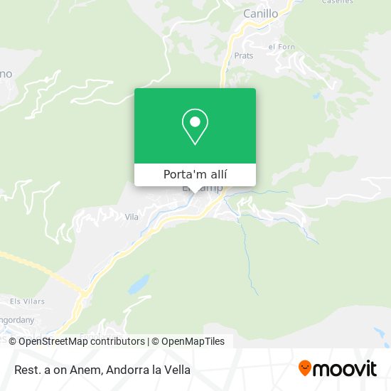mapa Rest. a on Anem