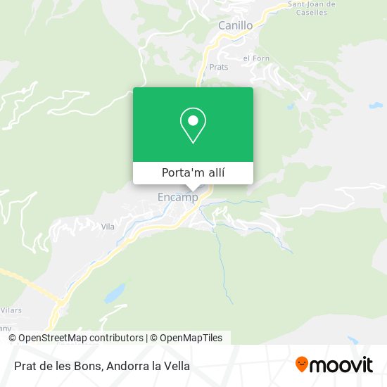 mapa Prat de les Bons