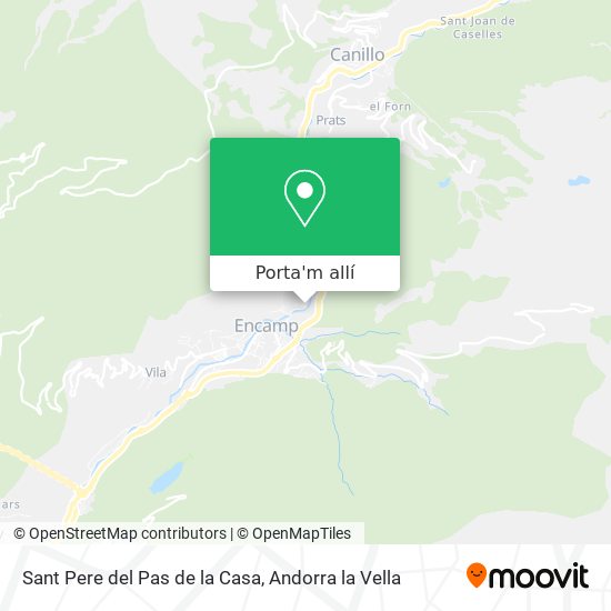 mapa Sant Pere del Pas de la Casa