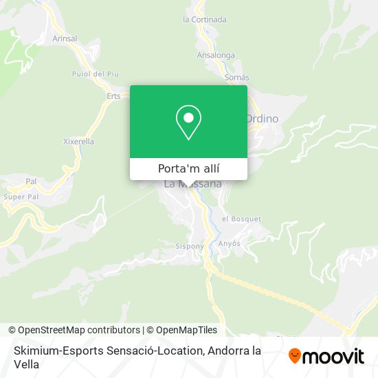 mapa Skimium-Esports Sensació-Location