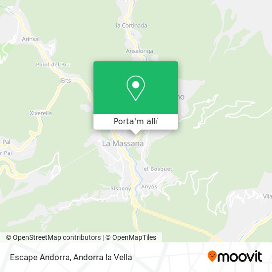 mapa Escape Andorra