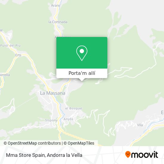 mapa Mma Store Spain
