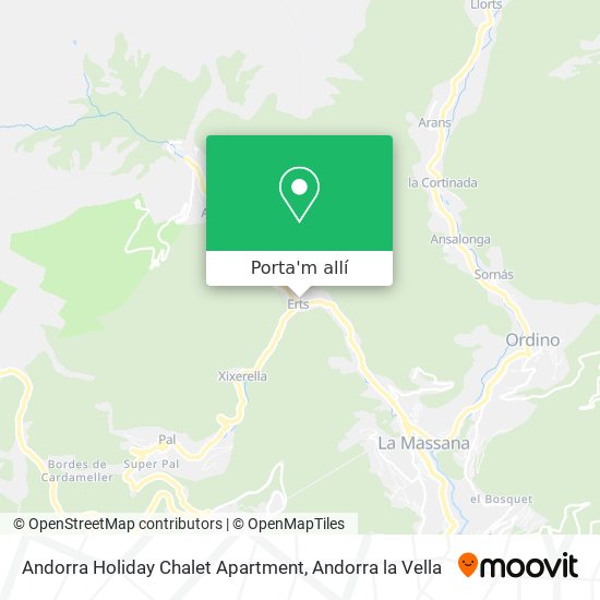 mapa Andorra Holiday Chalet Apartment