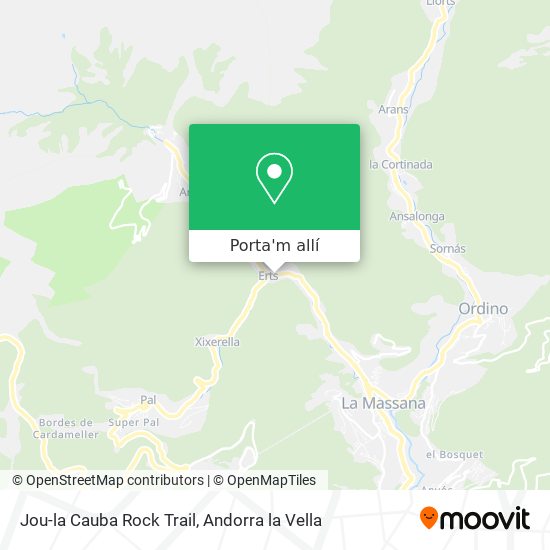 mapa Jou-la Cauba Rock Trail