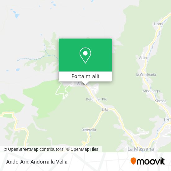 mapa Ando-Arn