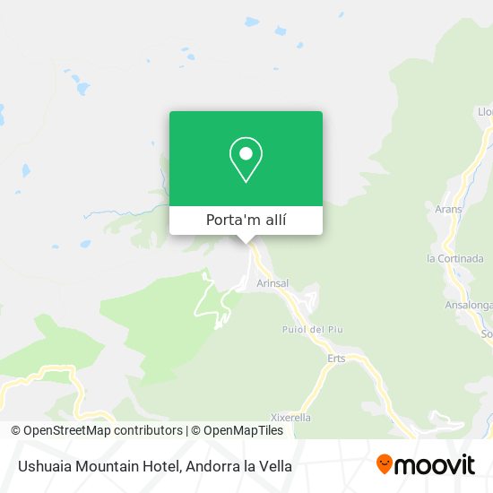 mapa Ushuaia Mountain Hotel