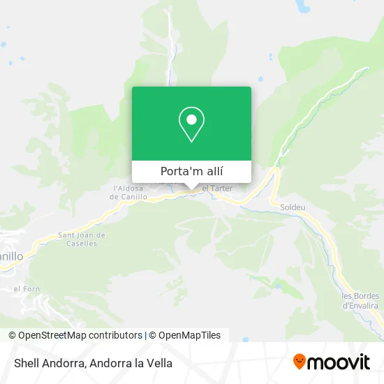 mapa Shell Andorra