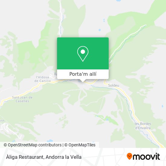 mapa Àliga Restaurant
