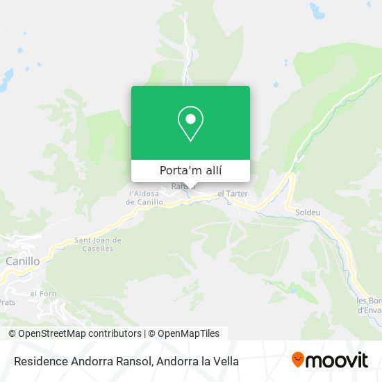 mapa Residence Andorra Ransol