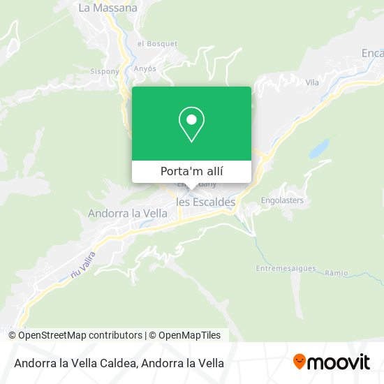 mapa Andorra la Vella Caldea