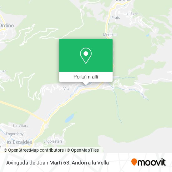 mapa Avinguda de Joan Martí 63