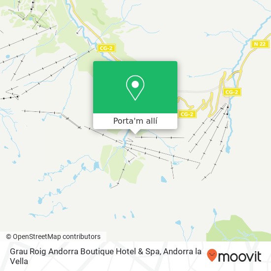 mapa Grau Roig Andorra Boutique Hotel & Spa